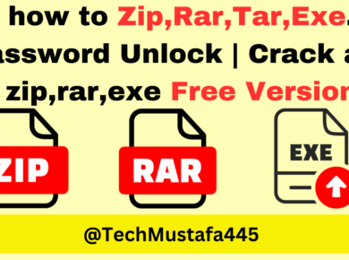 unlock zip rar exe files