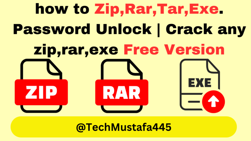 unlock zip rar exe files