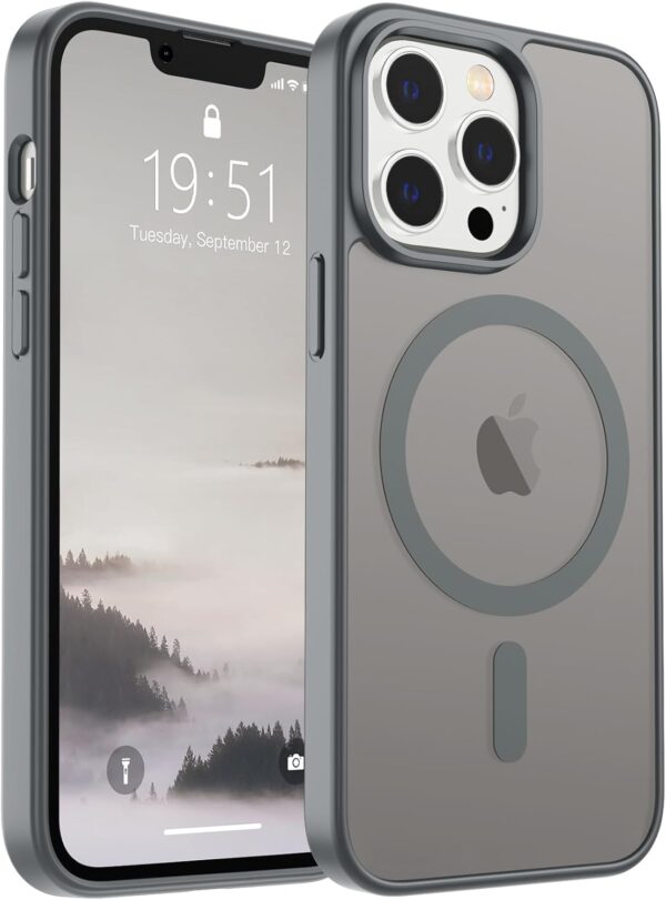 SUPFINE Magnetic for iPhone 14 Case & iPhone 13 Case (Compatible with MagSafe)(Military Grade Drop Protection) Slim Translucent Matte Shockproof Phone Cover,Black  Cell Phones & AccessoriesRufus AIRufus AI - Image 17