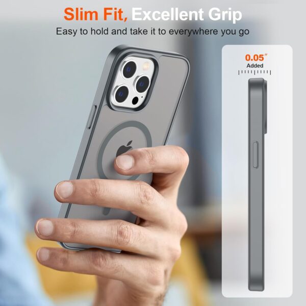 SUPFINE Magnetic for iPhone 14 Case & iPhone 13 Case (Compatible with MagSafe)(Military Grade Drop Protection) Slim Translucent Matte Shockproof Phone Cover,Black  Cell Phones & AccessoriesRufus AIRufus AI - Image 23