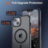 SUPFINE Magnetic for iPhone 14 Case & iPhone 13 Case (Compatible with MagSafe)(Military Grade Drop Protection) Slim Translucent Matte Shockproof Phone Cover,Black  Cell Phones & AccessoriesRufus AIRufus AI - Image 13