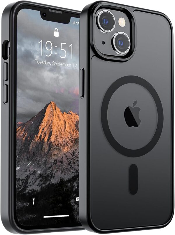 SUPFINE Magnetic for iPhone 14 Case & iPhone 13 Case (Compatible with MagSafe)(Military Grade Drop Protection) Slim Translucent Matte Shockproof Phone Cover,Black  Cell Phones & AccessoriesRufus AIRufus AI - Image 10