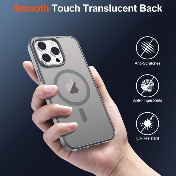 SUPFINE Magnetic for iPhone 14 Case & iPhone 13 Case (Compatible with MagSafe)(Military Grade Drop Protection) Slim Translucent Matte Shockproof Phone Cover,Black  Cell Phones & AccessoriesRufus AIRufus AI - Image 22