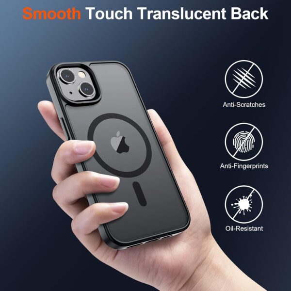 SUPFINE Magnetic for iPhone 14 Case & iPhone 13 Case (Compatible with MagSafe)(Military Grade Drop Protection) Slim Translucent Matte Shockproof Phone Cover,Black  Cell Phones & AccessoriesRufus AIRufus AI - Image 6