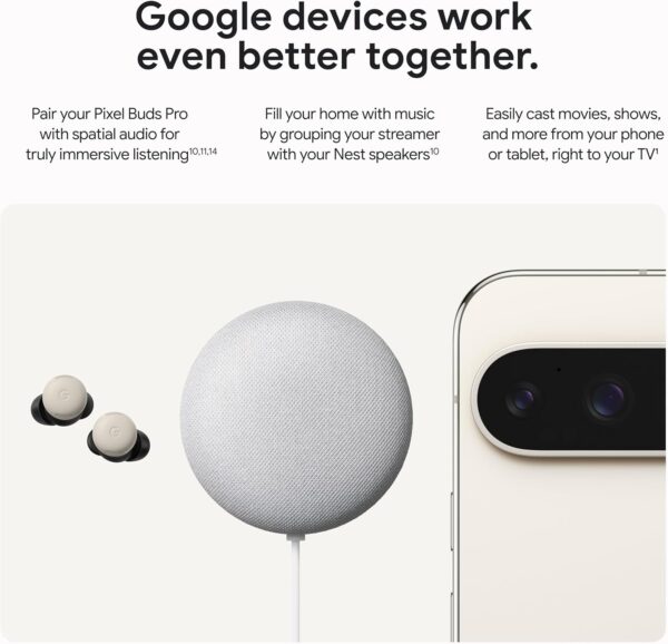 Google TV Streamer 4K - Fast Streaming Entertainment on Your TV with Voice Search Remote - Watch Movies, Shows, Live TV, and Netflix in 4K HDR - Smart Home Control - 32 GB of Storage - Porcelain  ElectronicsRufus AIRufus AI - Image 6