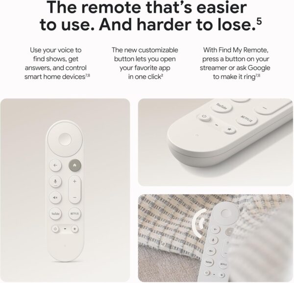 Google TV Streamer 4K - Fast Streaming Entertainment on Your TV with Voice Search Remote - Watch Movies, Shows, Live TV, and Netflix in 4K HDR - Smart Home Control - 32 GB of Storage - Porcelain  ElectronicsRufus AIRufus AI - Image 2